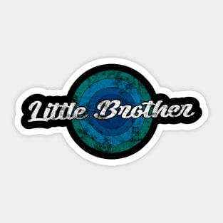 Vintage Little Brother Sticker